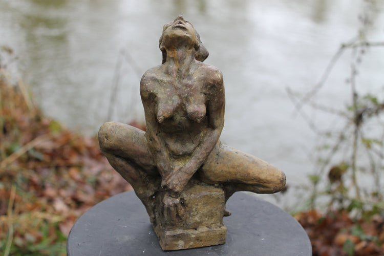 averse, sculpture, bronze, cire perdue, audrey flechet, flechet, fonderie du champ bon, statue, statuette, nu feminin