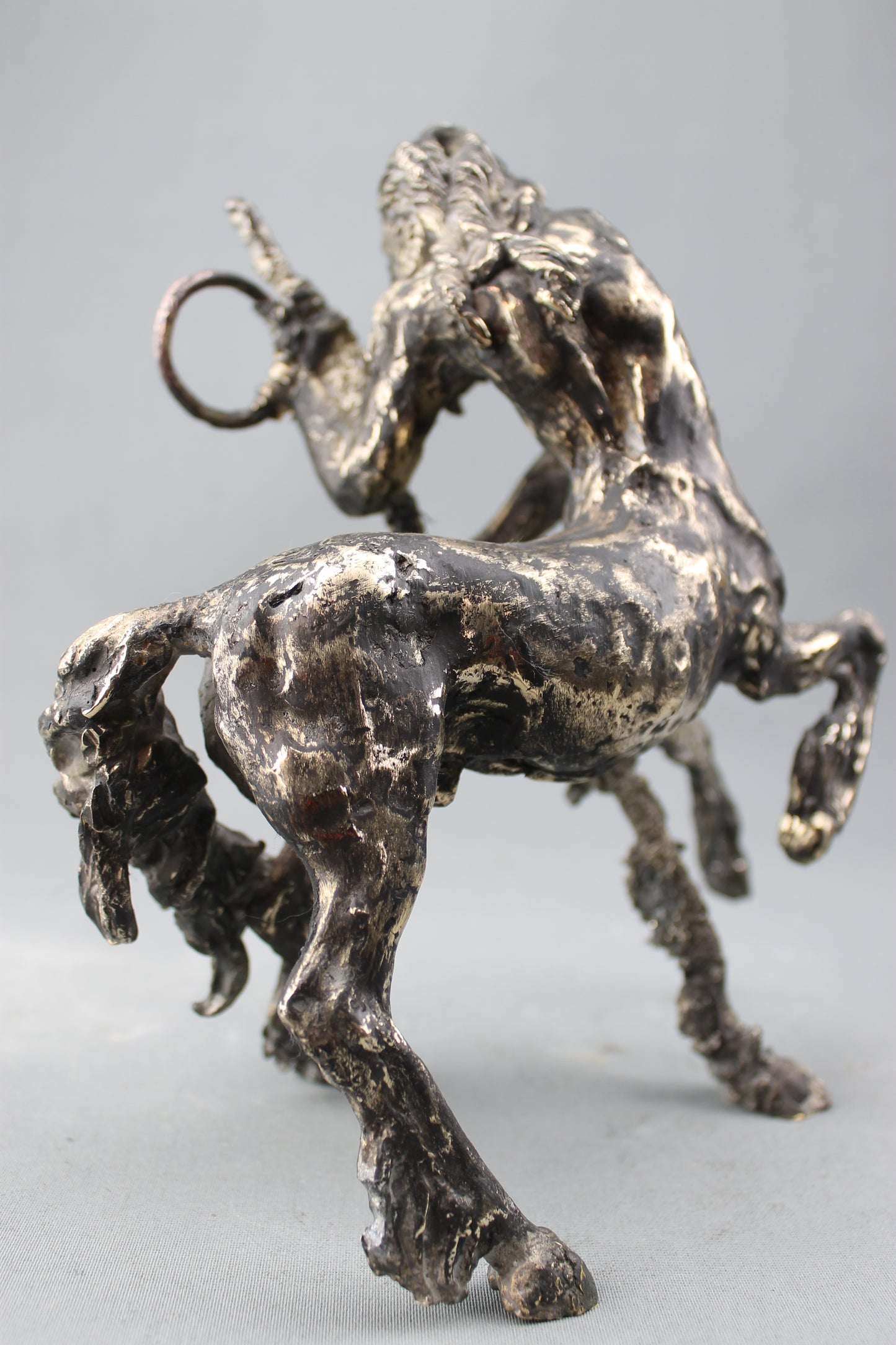 audrey flechet, sculpture, bronze, centaure, bronce, fonderie du champ bon, centaur, centauro, chiron