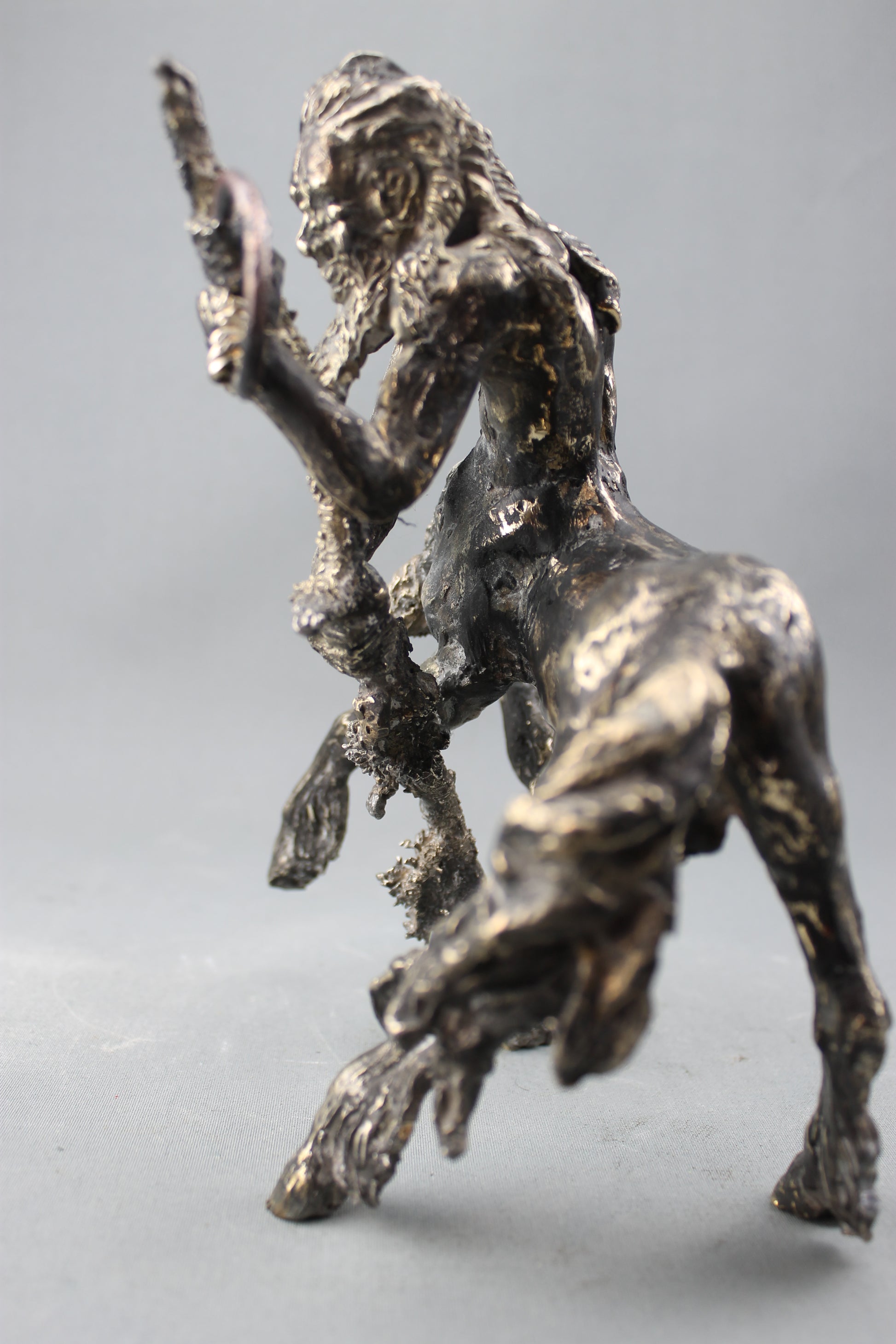 audrey flechet, sculpture, bronze, centaure, bronce, fonderie du champ bon, centaur, centauro, chiron