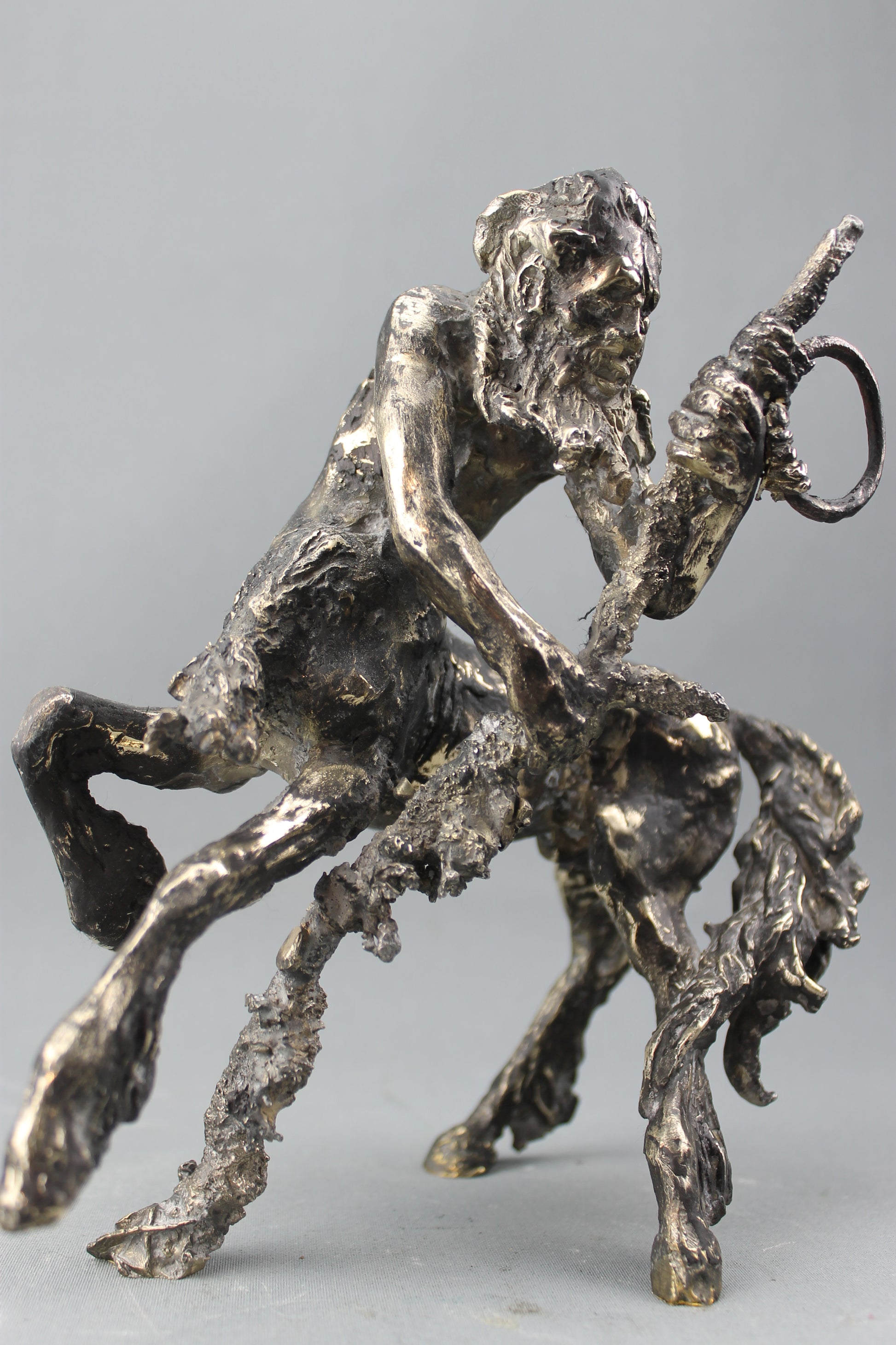 audrey flechet, sculpture, bronze, centaure, bronce, fonderie du champ bon, centaur, centauro, chiron