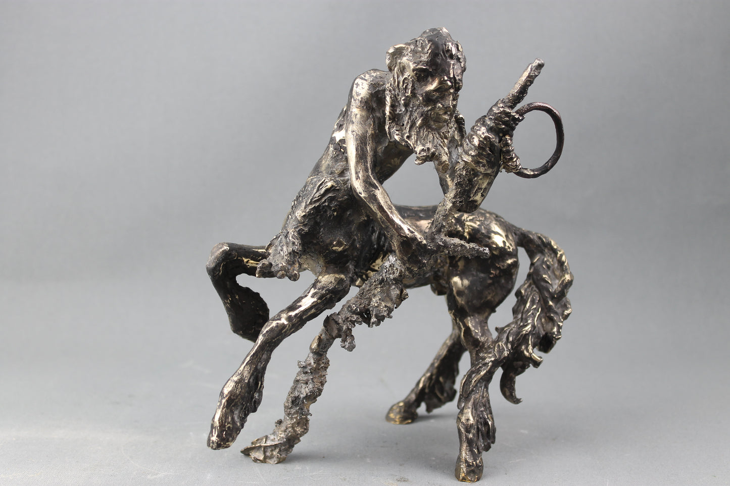 audrey flechet, sculpture, bronze, centaure, bronce, fonderie du champ bon, centaur, centauro, chiron