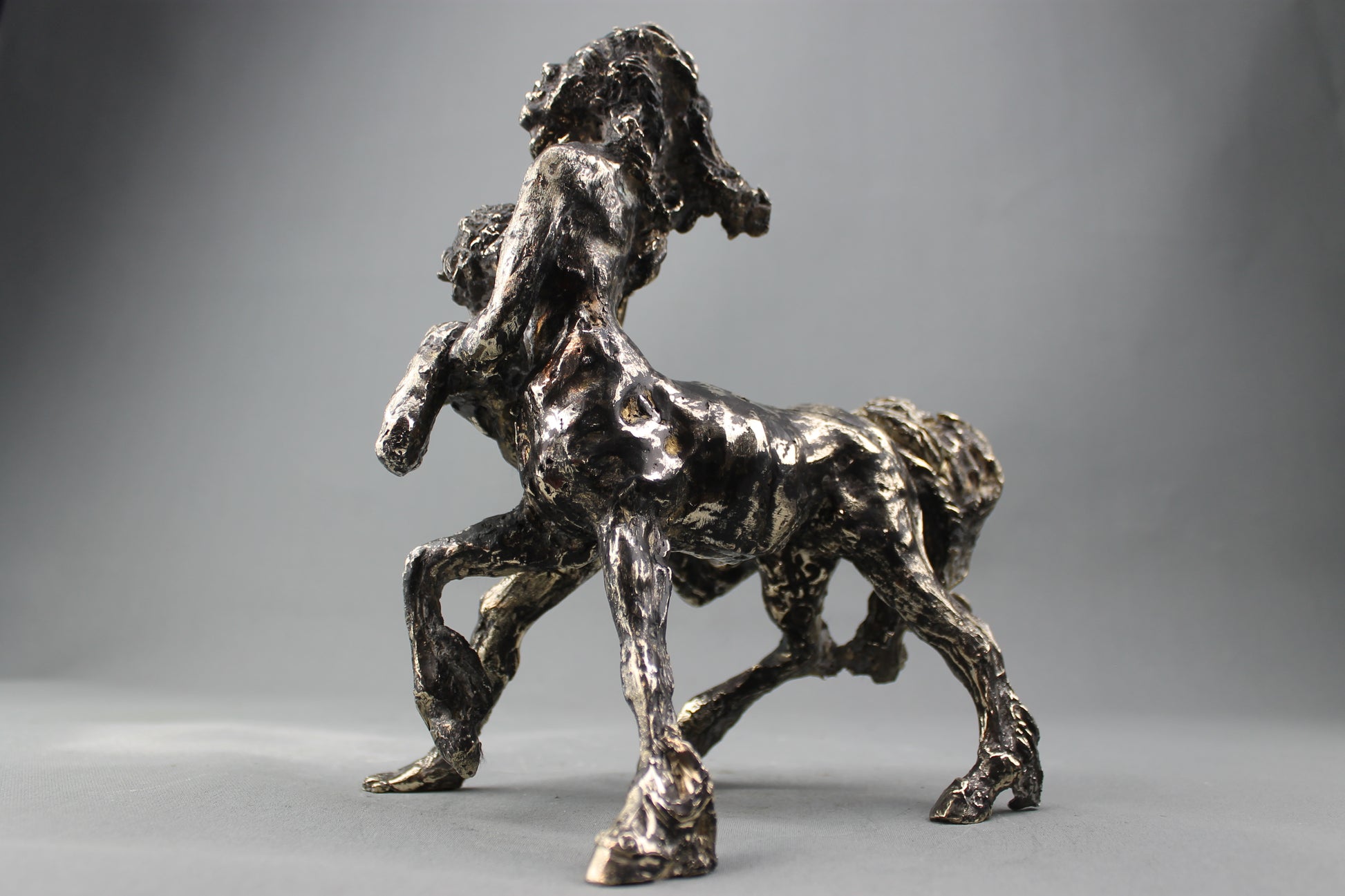 audrey flechet, sculpture, bronze, centaure, bronce, fonderie du champ bon, centaur, centauro, nésaia