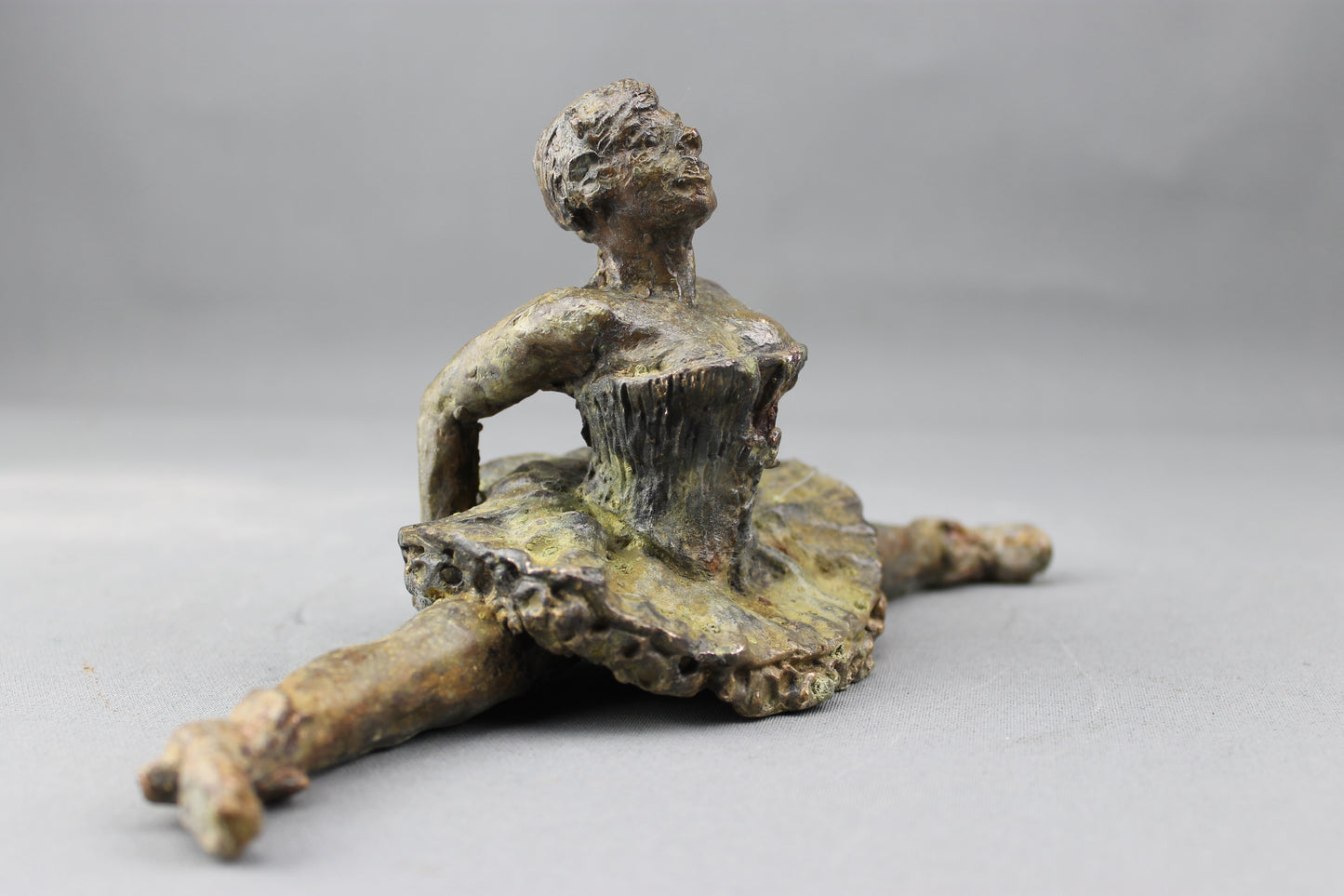 audrey flechet, sculpture, bronze, pièce unique, cire perdue, french cancan, dace, danseuse, fonderie du champ bon, lost wax, metal casting, coco