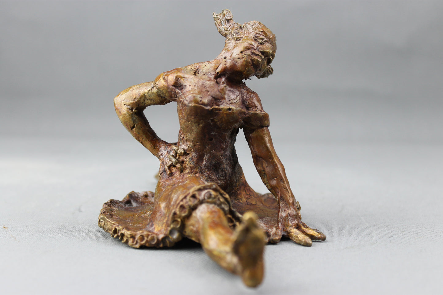 audrey flechet, sculpture, bronze, pièce unique, cire perdue, french cancan, dace, danseuse, fonderie du champ bon, lost wax, metal casting, séraphine