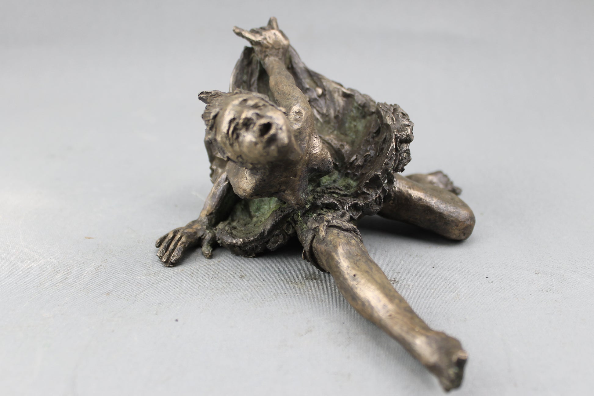 french cancan, audrey flechet, sculpture, bronze, pièce unique, cire perdue, french cancan, dace, danseuse, fonderie du champ bon, lost wax, metal casting, paulette